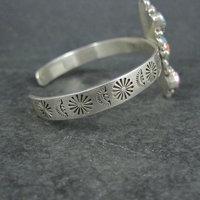 Southwestern Sterling Silver Mohave Turquoise Spiny Oyster Cuff Bracelet 6.25"