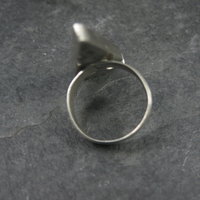 Vintage Sterling Silver Jet and Turquoise Inlay Arrowhead Ring Size 6 Betty Rose Billie Navajo