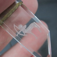 Vintage Sterling Silver Quartz Sagittarius Pendant Necklace
