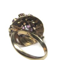 Vintage 10K Amethyst Harem Thai Princess Ring Size 7