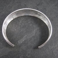 Vintage Sterling Delfina Cuff Bracelet Charles Garnier 6.5 Inches