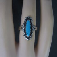 Classic Southwestern Sterling Turquoise Ring