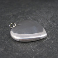 Estate Sterling Dimensional Heart Pendant