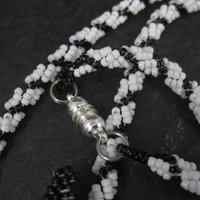 Large Alaskan Native Beaded Orca Necklace