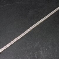 Estate Vermeil Sterling Illusion Bracelet 8.25 Inches