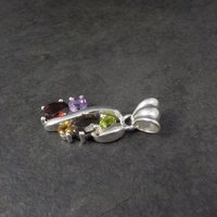 Vintage Sterling Silver Gemstone Pendant