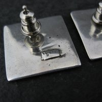 Vintage Sterling Dragon Earrings