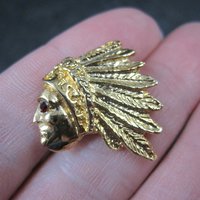 Vintage Indian Chief Tie Tack