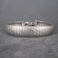 Estate Italian Sterling 1/2 Inch Bracelet 8 Inches