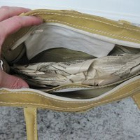 1970s Tan Leather Hand Bag Cest La Vie New Old Stock