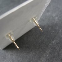 14K Yellow Gold Ball Stud Piercing Earrings 3mm OR 4mm New Old Stock