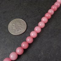 8mm Round Rhodonite Bead Strand Blue Moon Gemstone Beads
