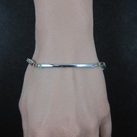 Sterling Silver Multi Colored Tourmaline Tennis Bracelet 7 Inches
