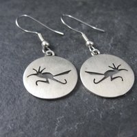 Chuck Lindsay Navajo Roadrunner Earrings