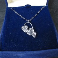 Vintage Black Hills Silver Leaf Necklace Coleman-Frizzell