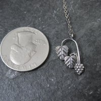 Vintage Black Hills Silver Leaf Necklace Coleman-Frizzell