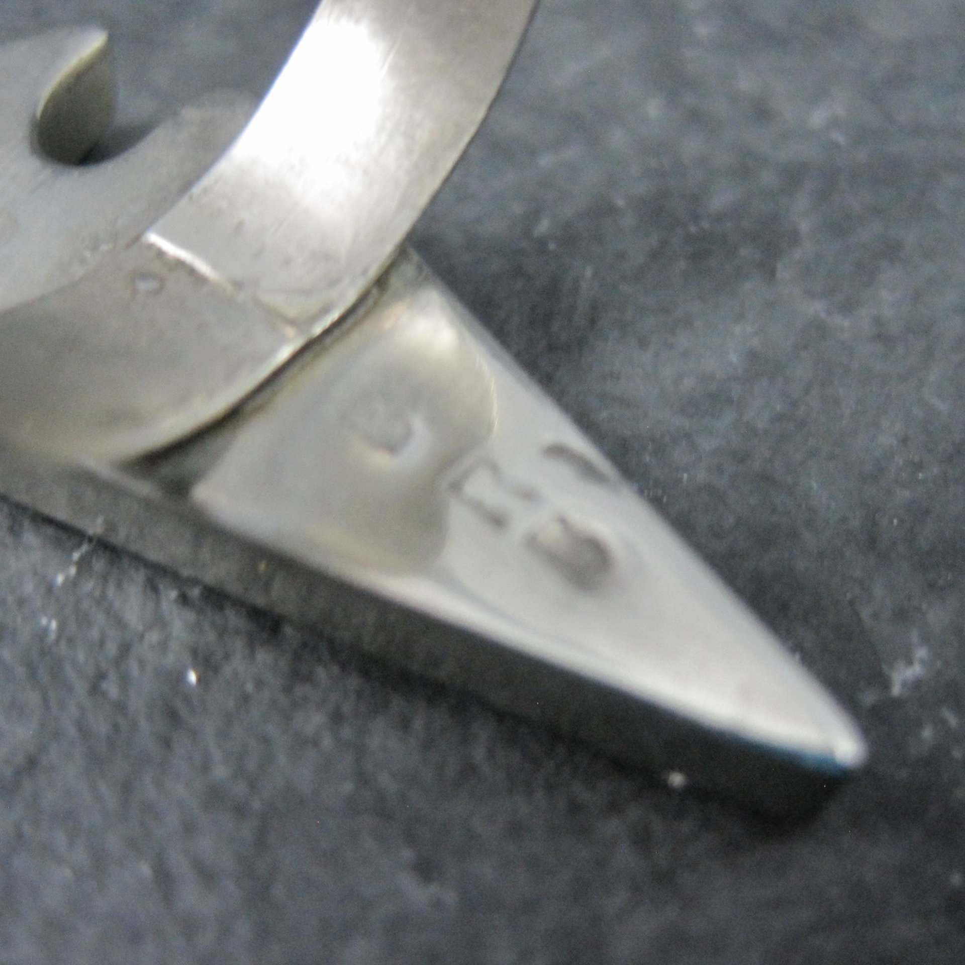 Vintage Sterling Silver Jet and Turquoise Inlay Arrowhead Ring Size 6 Betty Rose Billie Navajo