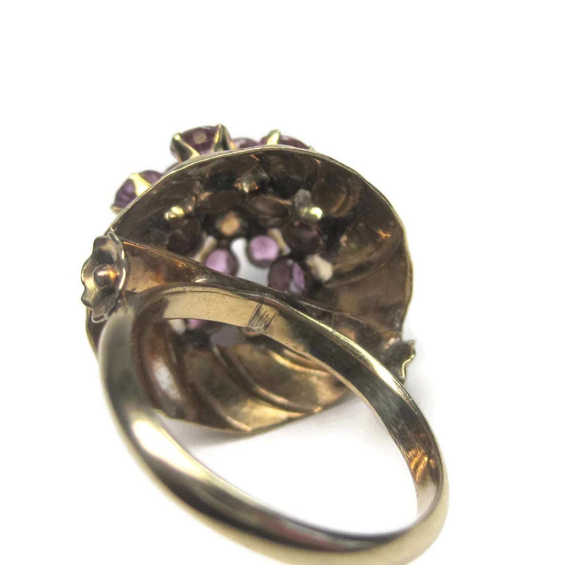Vintage 10K Amethyst Harem Thai Princess Ring Size 7