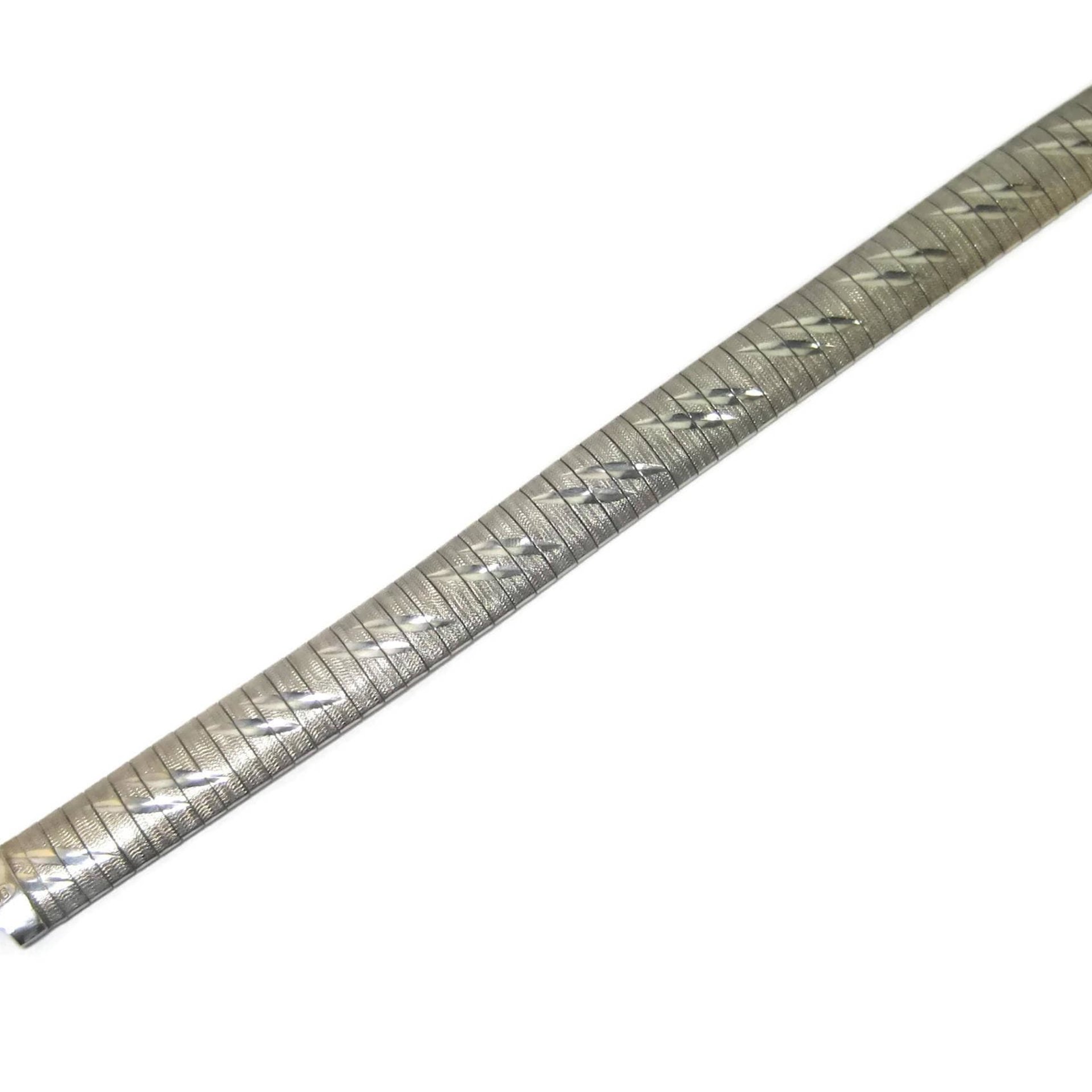 Estate Italian Sterling 1/2 Inch Bracelet 8 Inches
