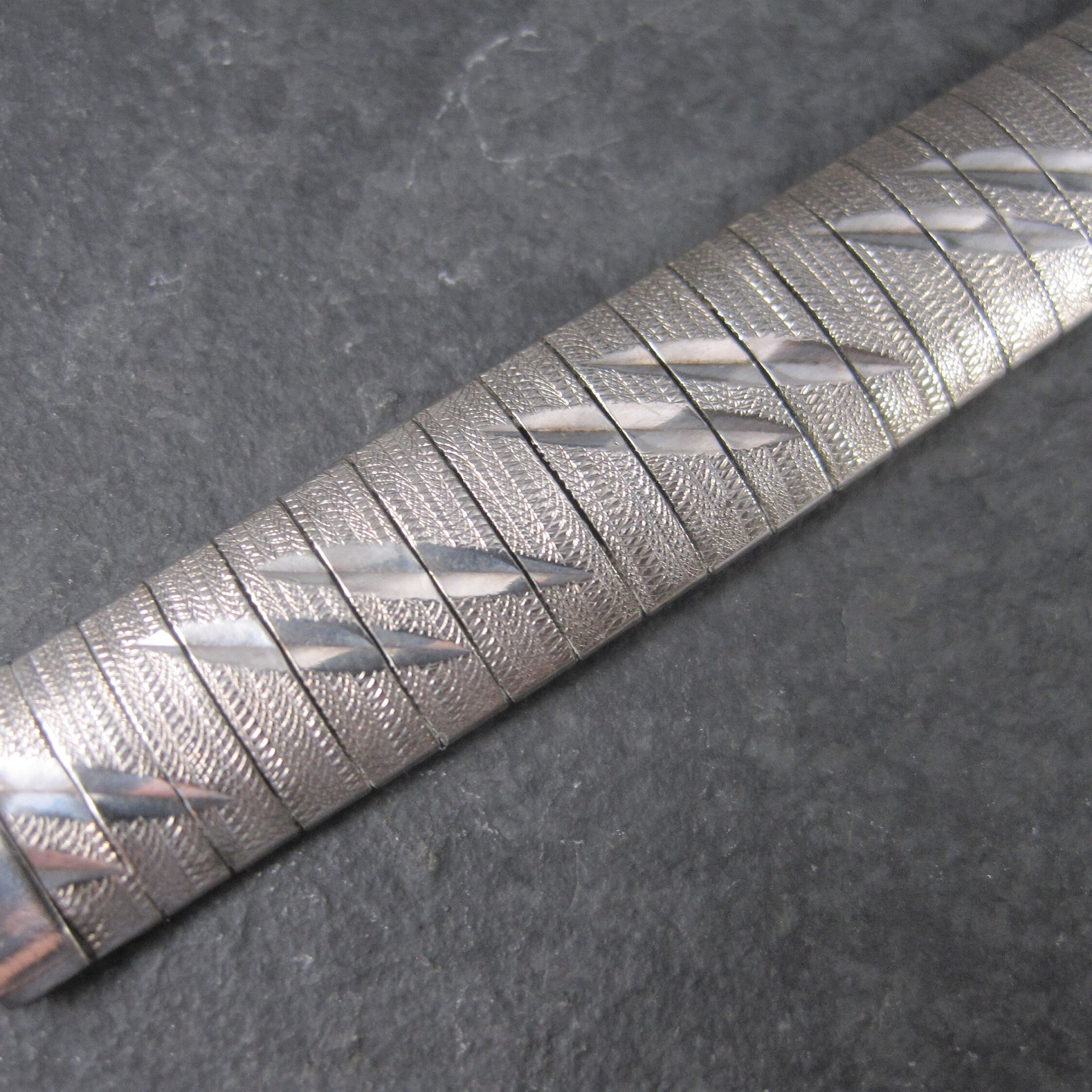 Estate Italian Sterling 1/2 Inch Bracelet 8 Inches