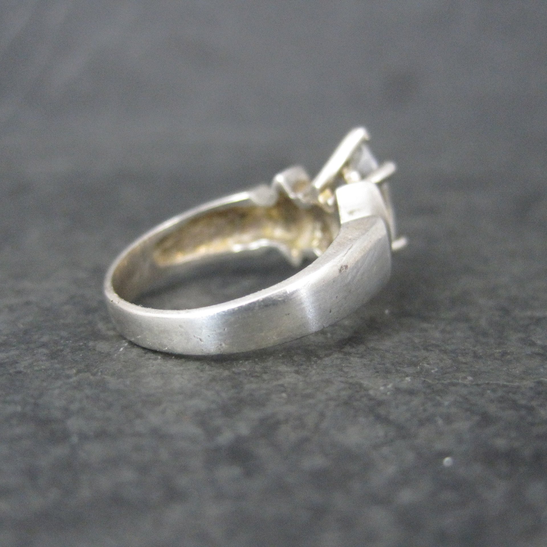 Sterling Marquise Cz Ring Size 7