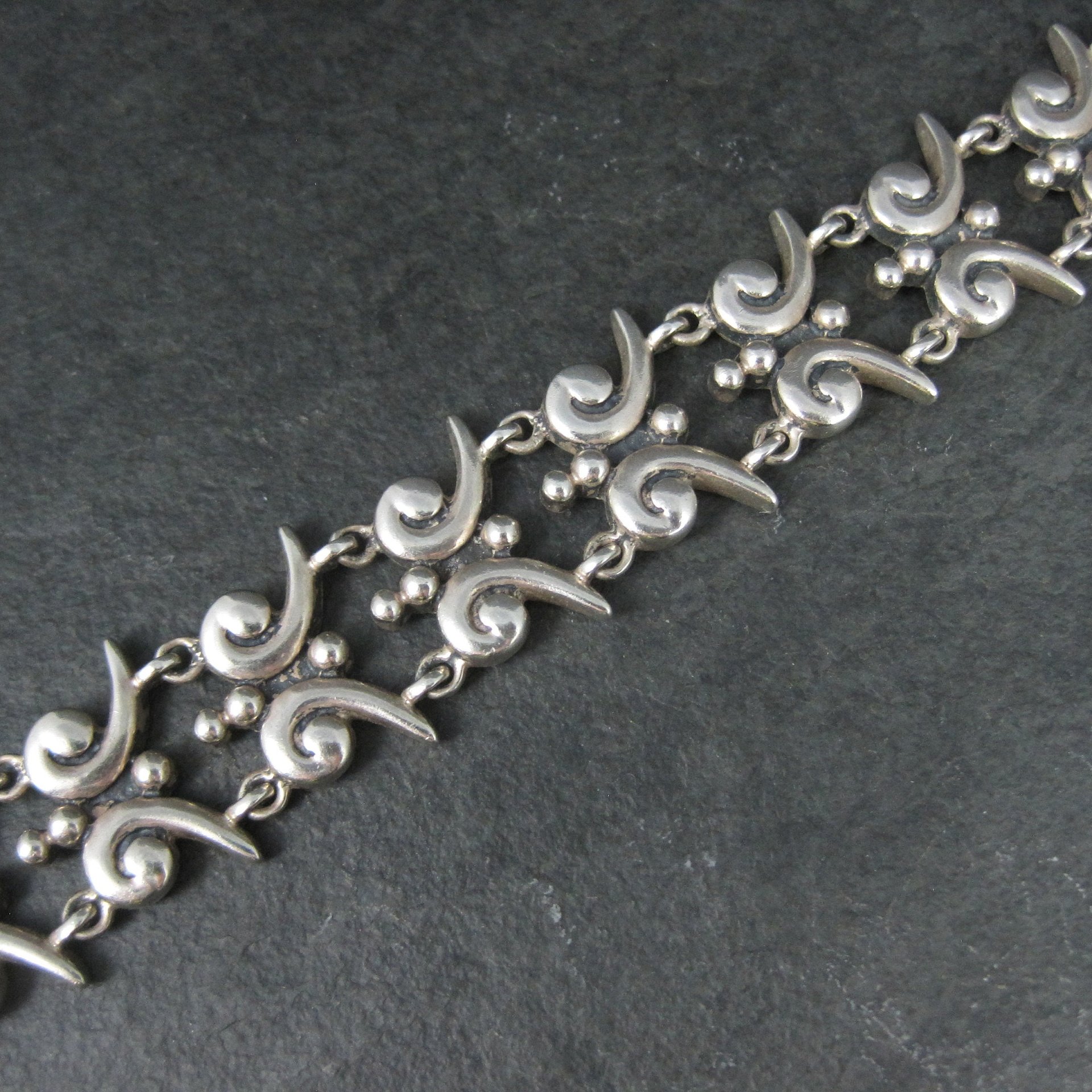 Mark Wasserman Samara Bracelet Sterling Silver 7 Inches Vintage