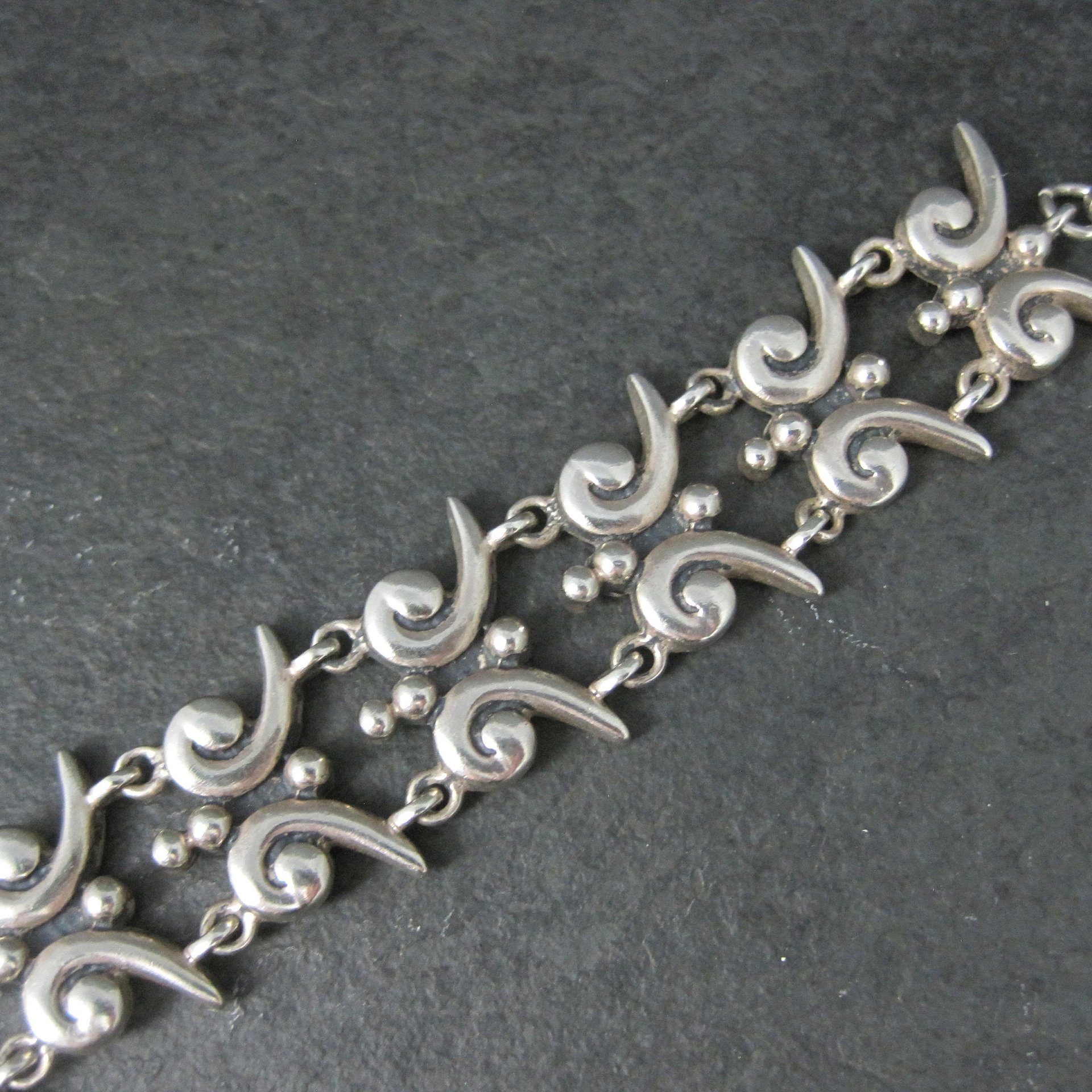 Mark Wasserman Samara Bracelet Sterling Silver 7 Inches Vintage