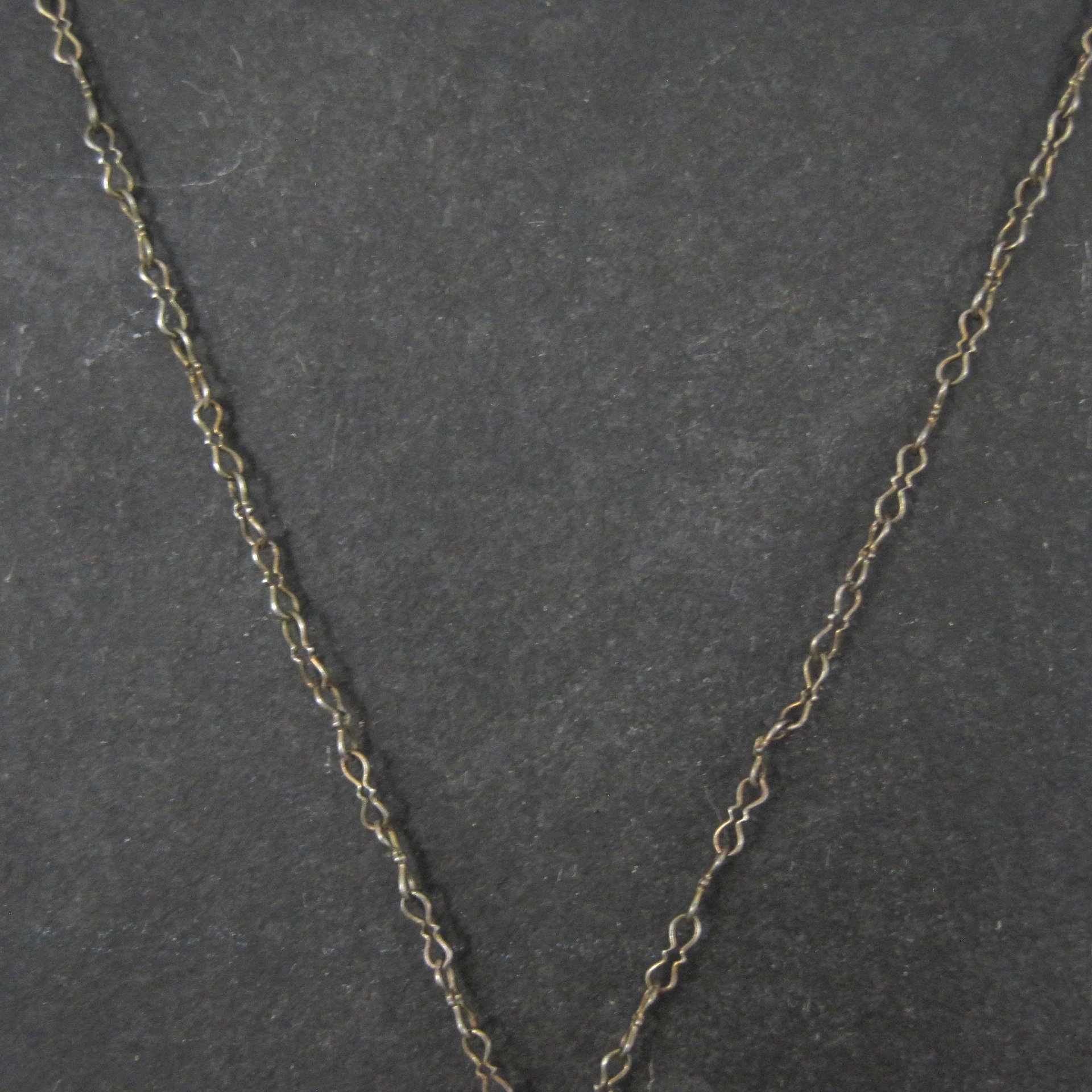 Vintage Sterling Mother of Pearl Shell Pendant Necklace