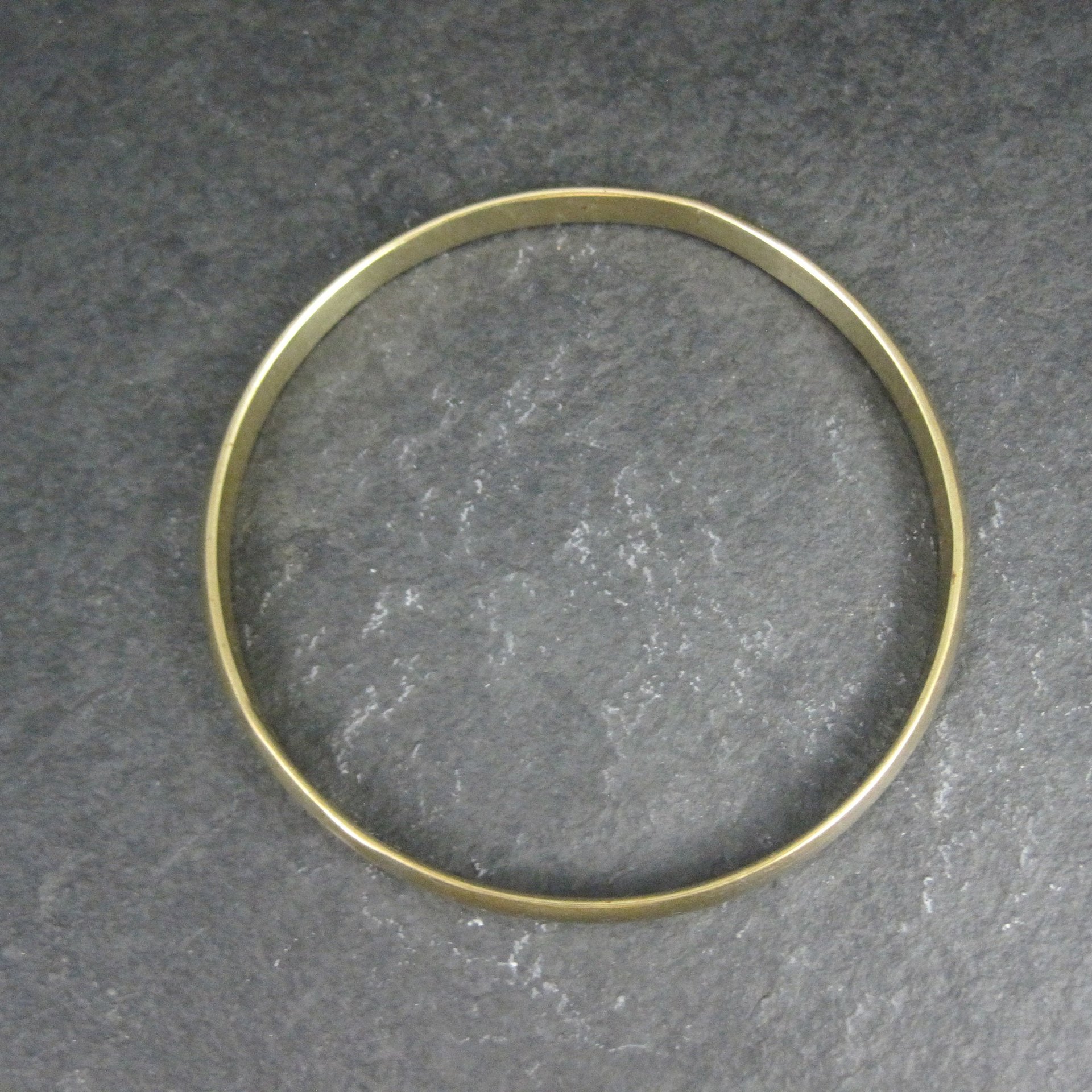 Vintage Vermeil Sterling Bangle Bracelet 7.75" 1980s Mexican Silver