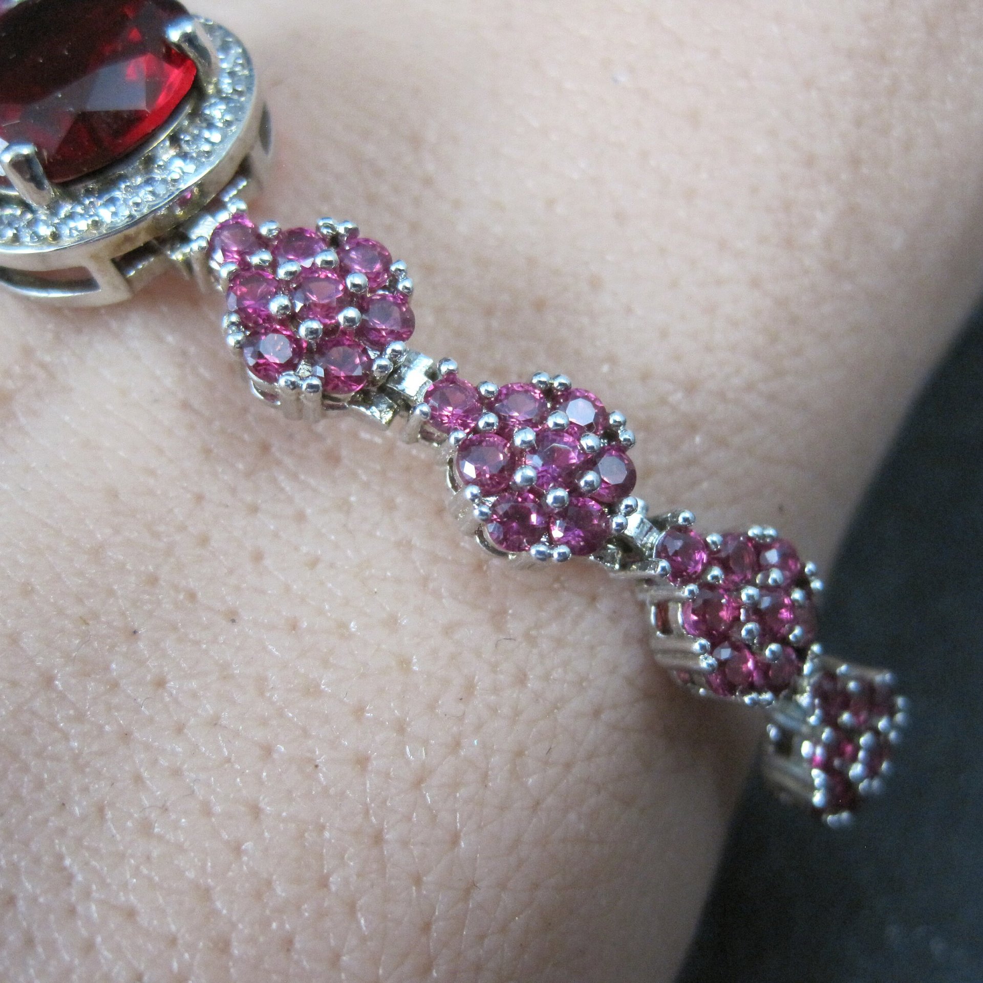 Genuine Ruby Bolo Bracelet Altered Adjustable