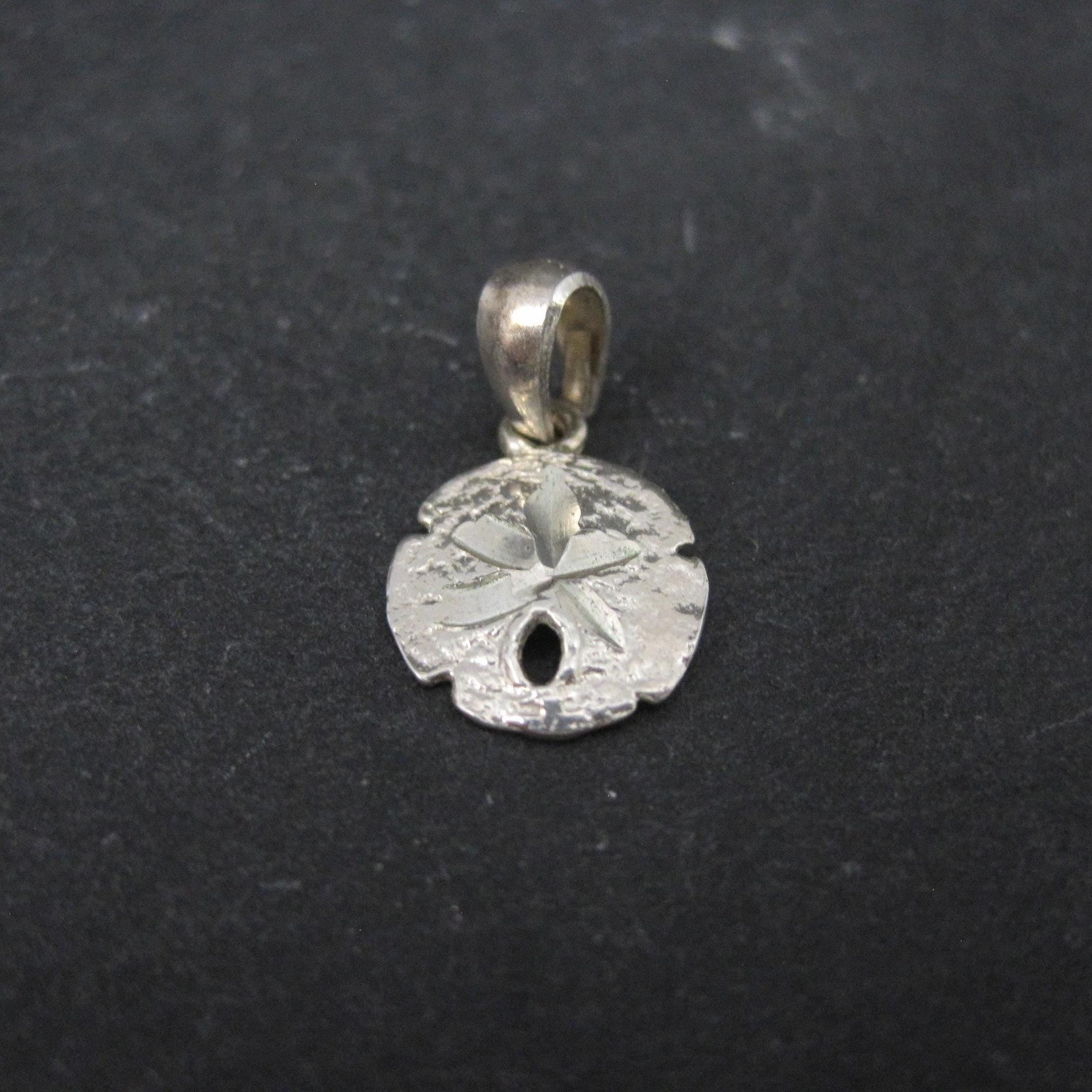 Small Vintage Sterling Sand Dollar Pendant