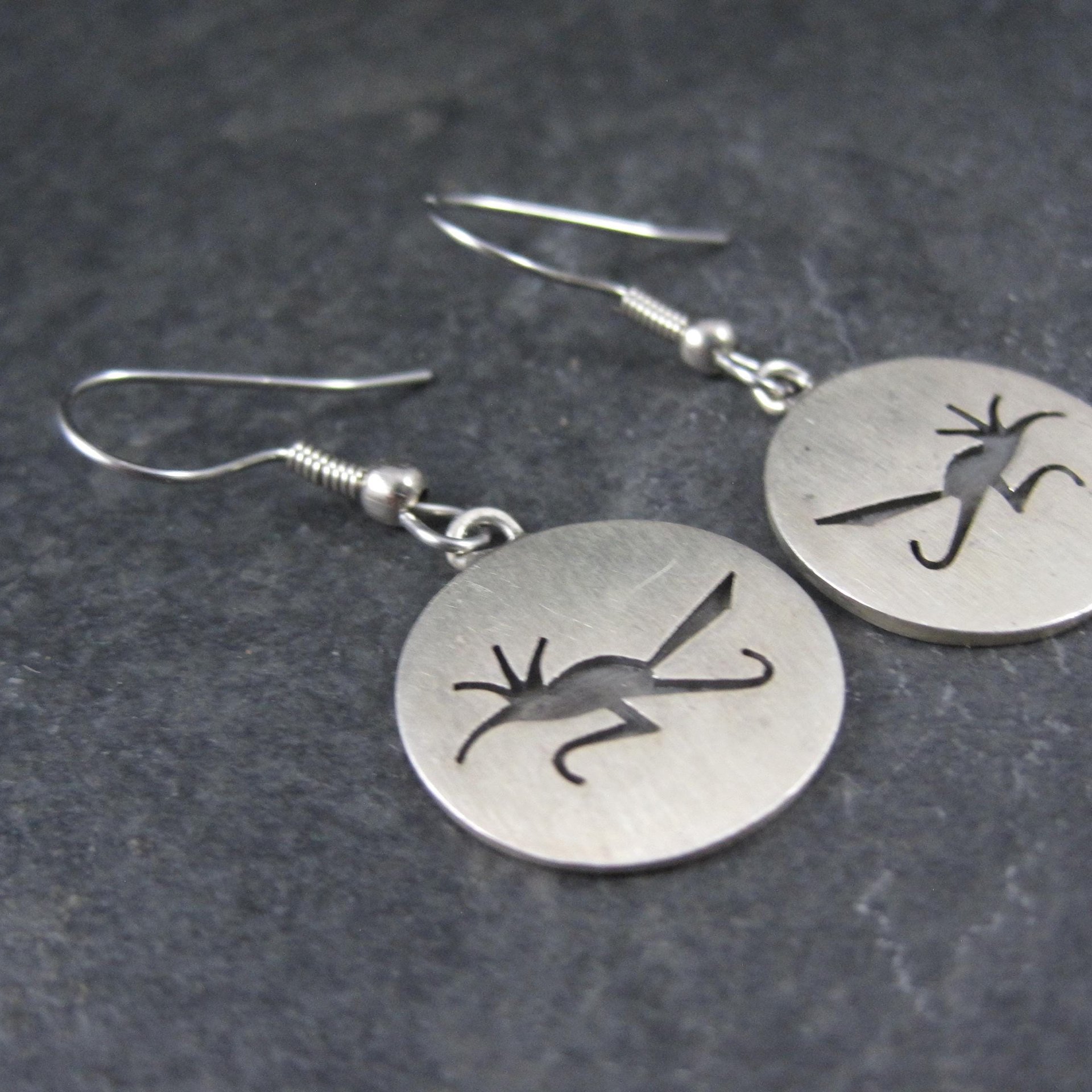 Chuck Lindsay Navajo Roadrunner Earrings