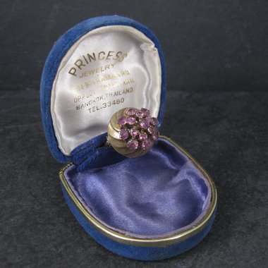 Vintage 10K Amethyst Harem Thai Princess Ring Size 7
