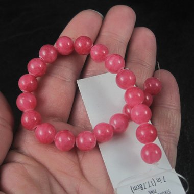 Pink Quartzite 8mm Round Bead Strand by Darice Discontinued