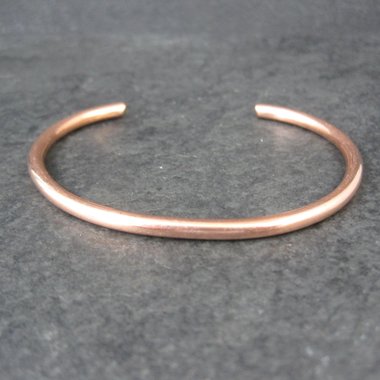 Simple Copper Cuff Bracelet 6 Inches by Elaine Tahe