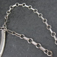 Vintage Southwestern Sterling Lapis Lazuli Spiny Oyster Inlay Necklace