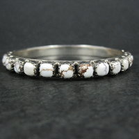 Heavy Southwestern Wild Horse Sterling Silver Bangle Bracelet 7.5"