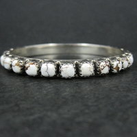Heavy Southwestern Wild Horse Sterling Silver Bangle Bracelet 7.5"
