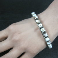 Heavy Southwestern Wild Horse Sterling Silver Bangle Bracelet 7.5"