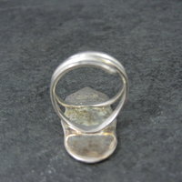 Sterling Silver Halloween Jack O Lantern Pumpkin Ring Adjustable Size 8