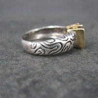Vintage Sterling 14K Amethyst Ring Size 7 Clyde Duneier