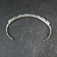 Zuni Petite Point Turquoise Cuff Bracelet 6.5" 