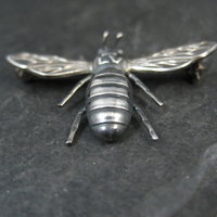 Vintage Art Deco Silver Bee Brooch Greifen Kunst