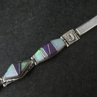 Calvin Begay Opal Sugilite Inlay Sterling Silver JP Link Bracelet
