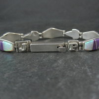 Calvin Begay Opal Sugilite Inlay Sterling Silver JP Link Bracelet