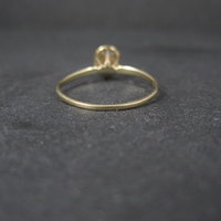 Dainty Vintage 10K High Set Diamond Cluster Ring Size 6