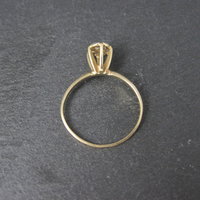 Dainty Vintage 10K High Set Diamond Cluster Ring Size 6