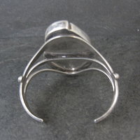 Navajo Sugilite Feather Cuff Bracelet Wilbert Cora Vandever 6.25" Sterling Silver & 14K Yellow Gold