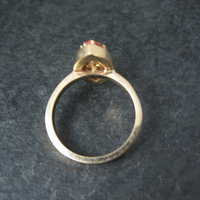 Vintage 14K Yellow Gold Coral Ring Size 6.5