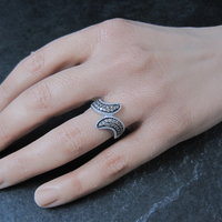 Champagne Diamond Ring Size 5 Sterling Silver Estate Jewelry